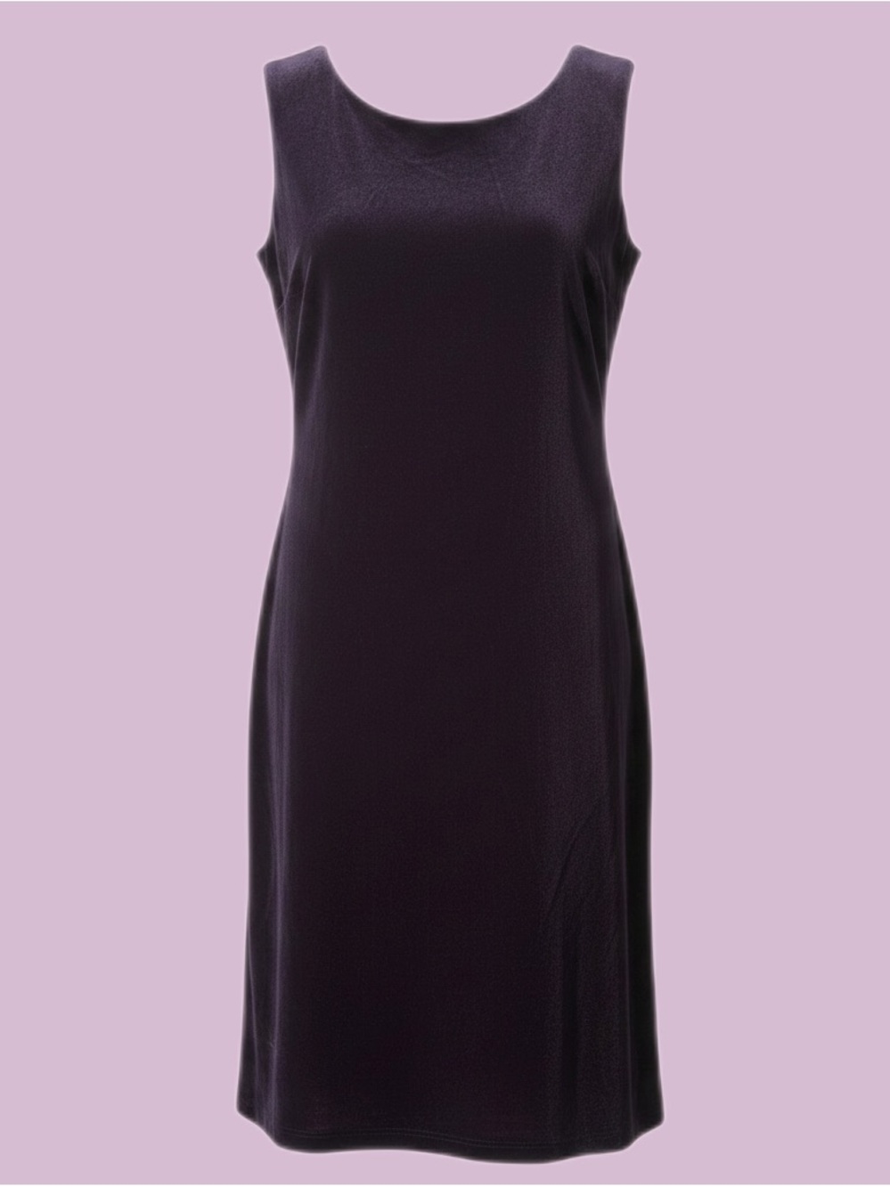 90s Goth Vintage Purple Velvet Mini Dress